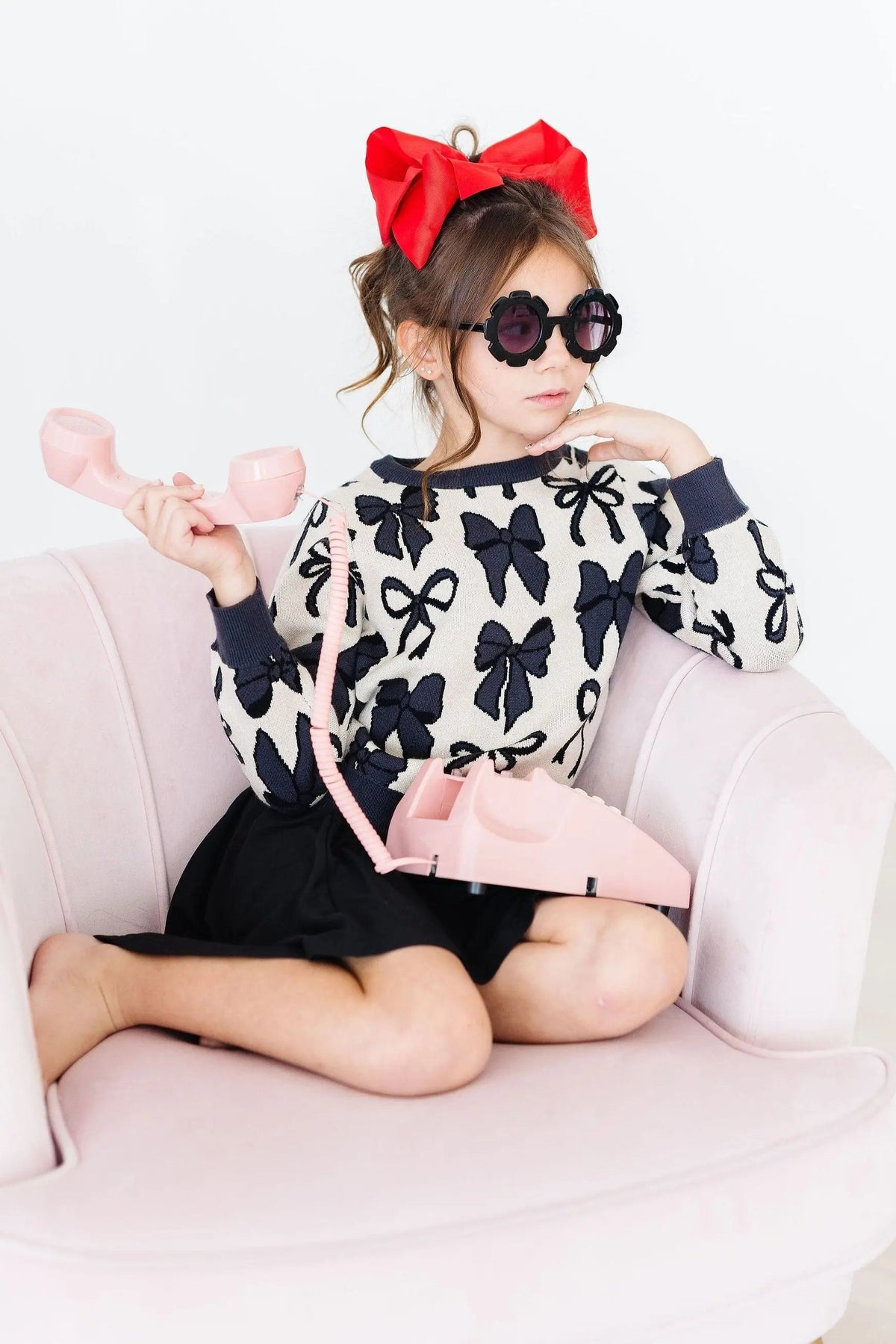 Perfectly Tied Sweater - Sleeve, Pink, Child, Baby & Toddler Clothing, Child model | Everetts Place