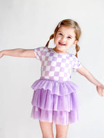 DREAM BIG LITTLE CO PERIWINKLE CHECKERS DREAM TUTU DRESSEveretts Place