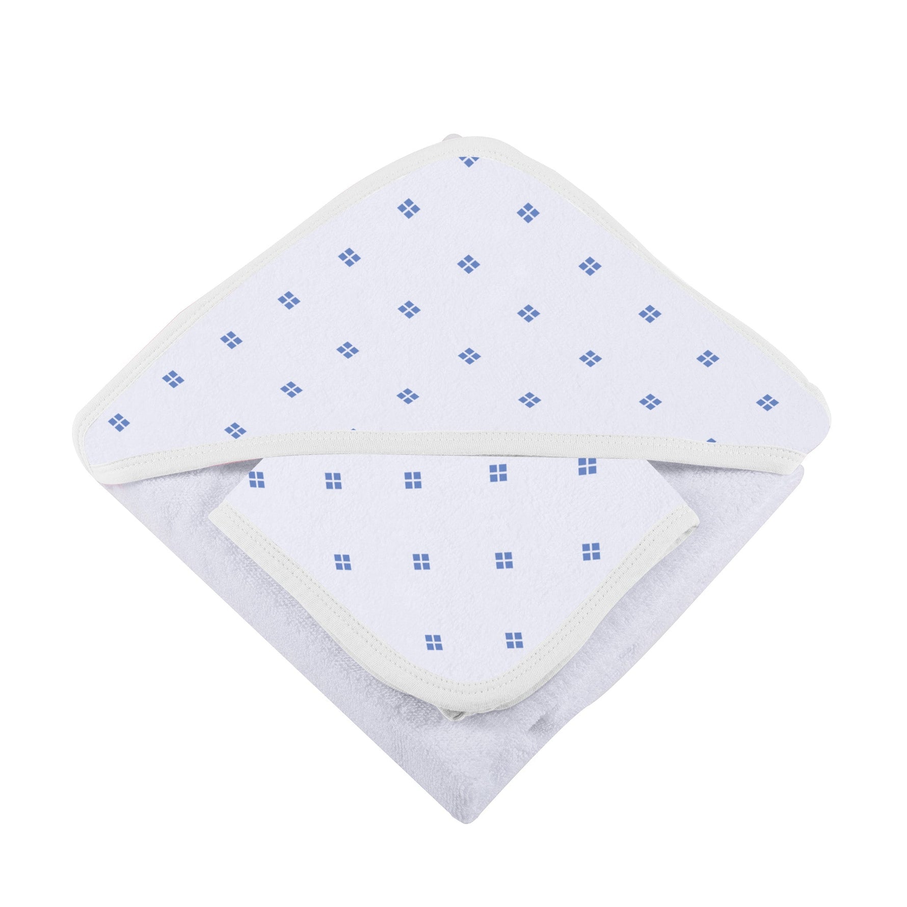Newcastle Classics Periwinkle Bamboo Hooded Towel Set with Polka Dots for Kids - Baby & Toddler > Baby Bathing Baby Bathing