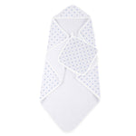 Newcastle Classics Periwinkle Bamboo Hooded Towel Set with Polka Dots for Kids - Baby & Toddler > Baby Bathing Baby Bathing