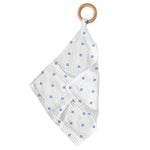 Newcastle Classics Periwinkle Bamboo Teether with Removable Wood Ring for Soothing Relief - Baby & Toddler > Baby Health > Pacifiers & Teethers Bamboo Blankie Teether