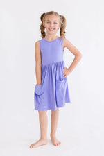Mila & Rose ® Periwinkle Pocket Tank Twirl Dress - 