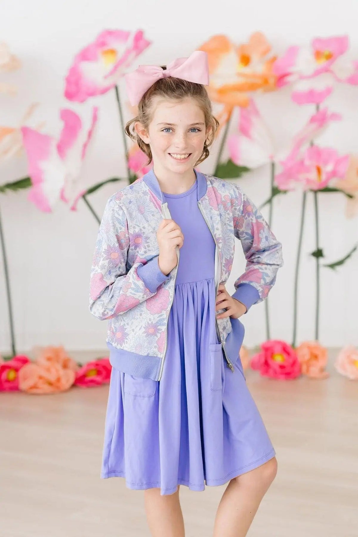 Mila & Rose ® Periwinkle Pocket Tank Twirl Dress - 