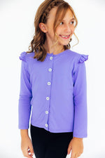 Mila & Rose ® Periwinkle Ruffle Cardigan