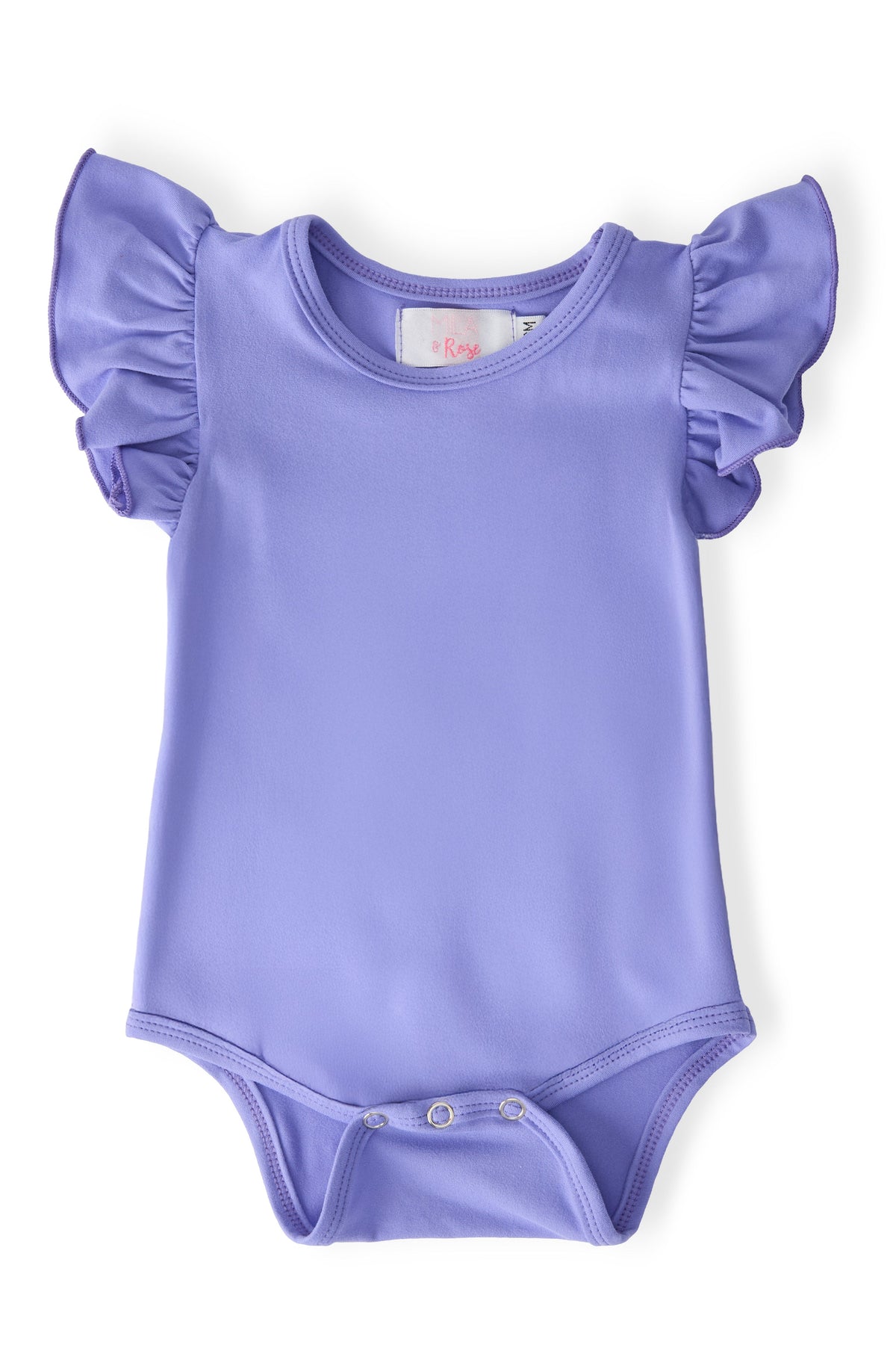 Mila & Rose ® Periwinkle S/S Flutter Bodysuit - 