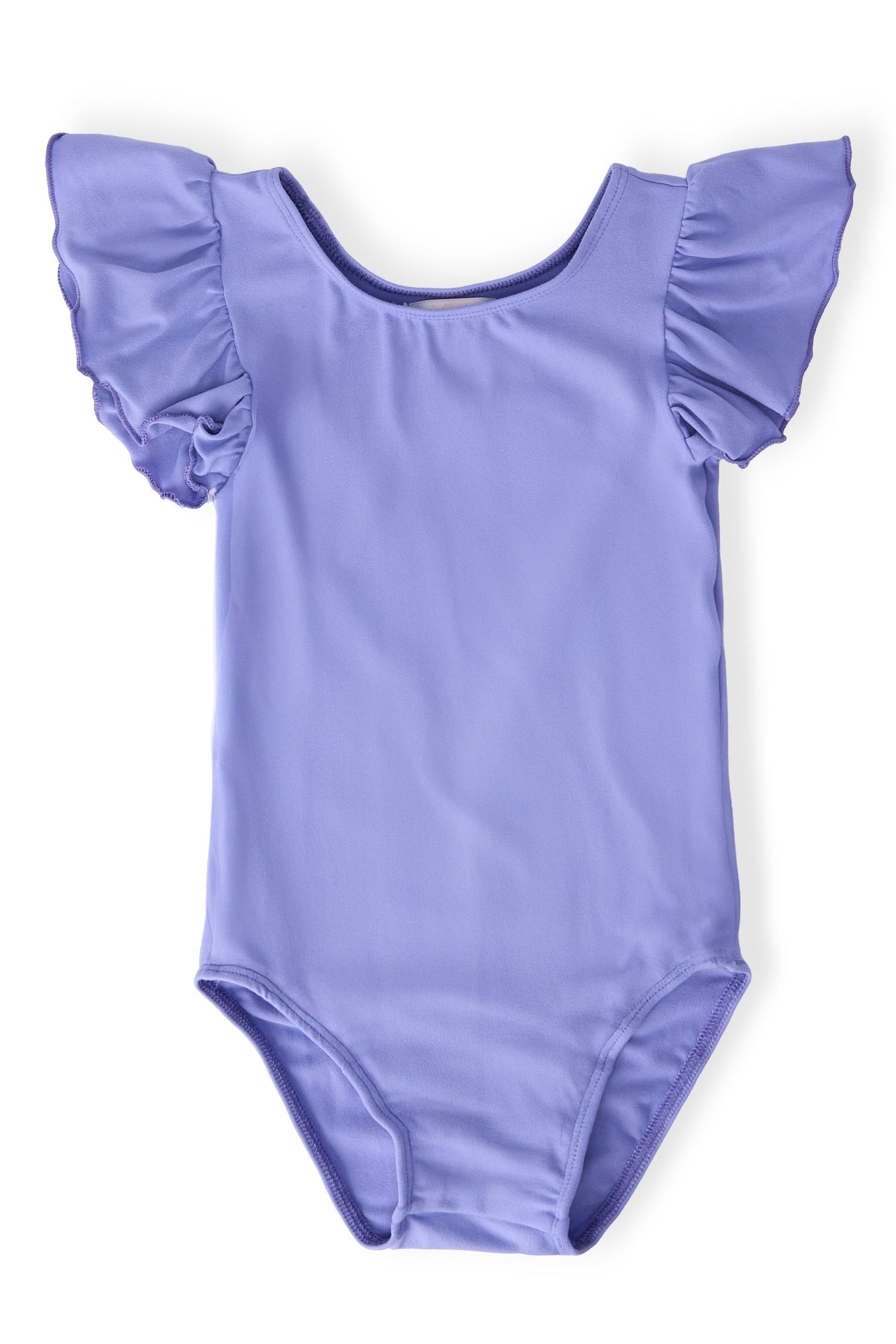Mila & Rose ® Periwinkle S/S Flutter Sleeve Leotard - 