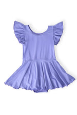 Periwinkle S/S Twirl Leotard - One-piece garment, Costume, Ruffle, Day Dress, Dress | Everetts Place
