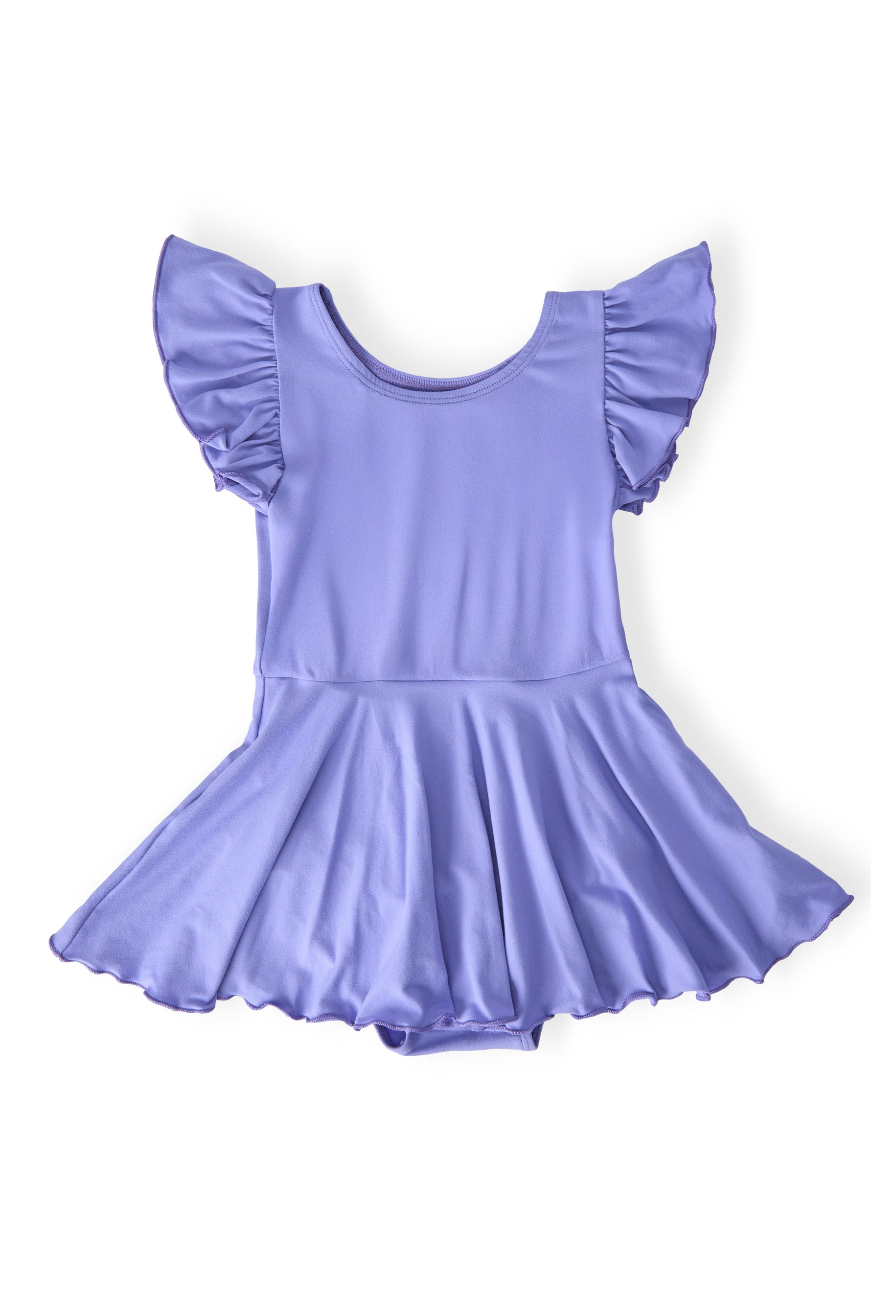 Periwinkle S/S Twirl Leotard - One-piece garment, Costume, Ruffle, Day Dress, Dress | Everetts Place
