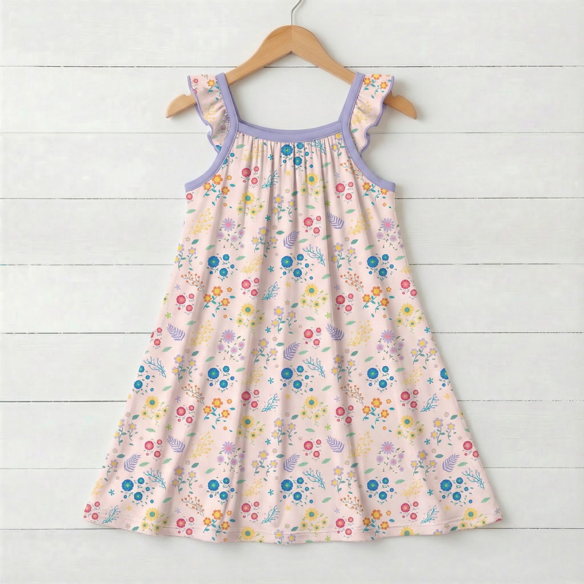 Petal Parade Flutter Sleeve Dress by Bestaroo