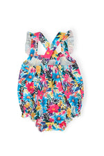 Mila & Rose ® Petal Paradise Ruffle Cross Back Romper - 