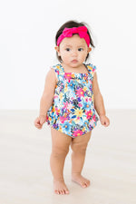 Mila & Rose ® Petal Paradise Ruffle Cross Back Romper - 