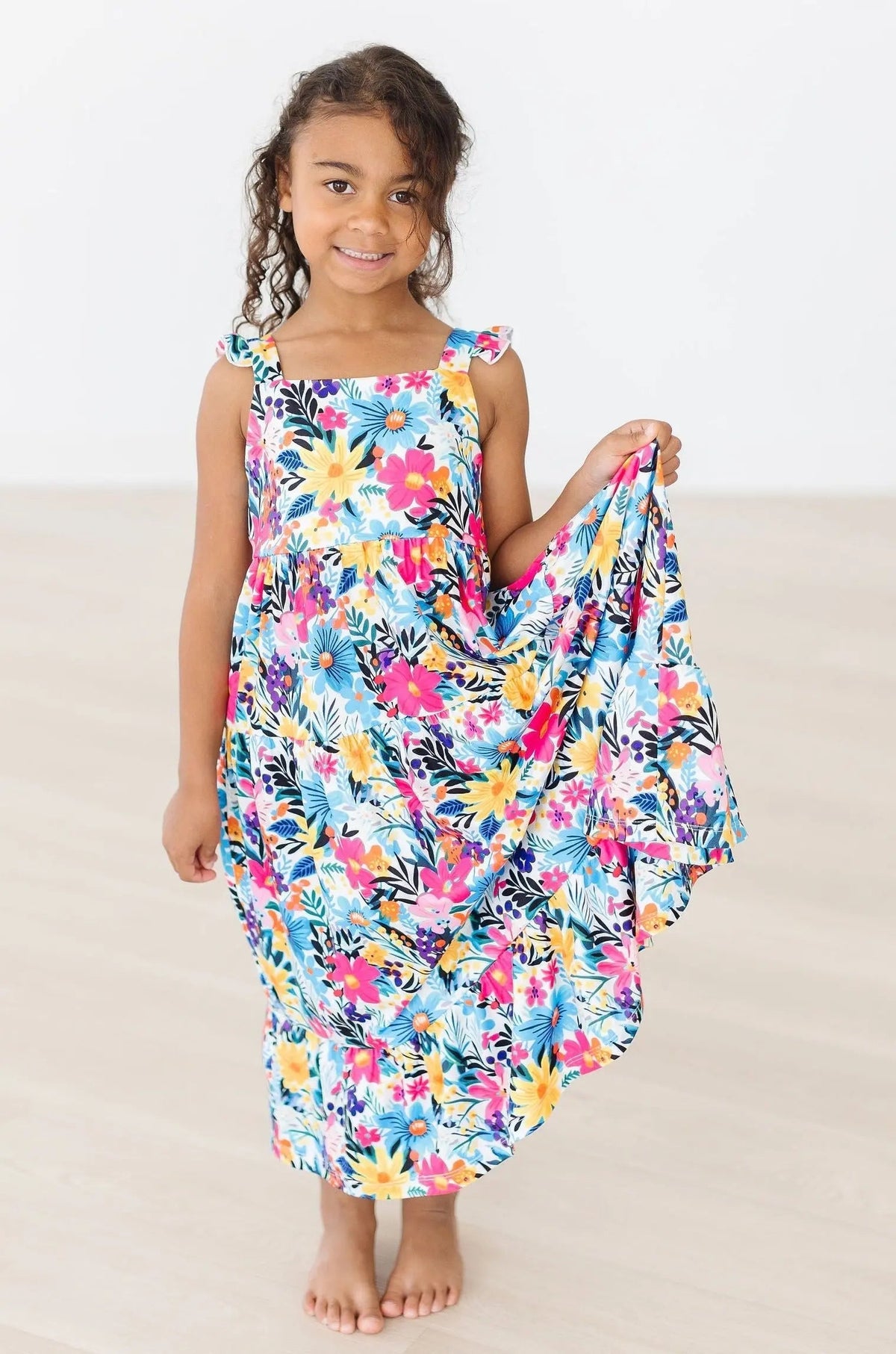 Mila & Rose ® Petal Paradise Ruffle Maxi Dress - 