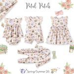 Tesa Babe Petal Patch Baby Girl Dress – Bamboo & Eyelet Garden Dress - 