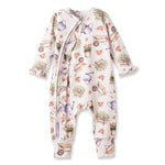 Tesa Babe Petal Patch Baby Girl Romper – Bamboo with Convertible CuffsEveretts Place