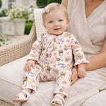 Petal Patch Baby Girl Romper – Bamboo with Convertible Cuffs - Sleeve, Baby & Toddler Clothing, Child, Smile, Nightwear | Everetts Place