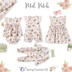 Tesa Babe Petal Patch Stroller Blanket - Soft Bamboo Garden Throw - 