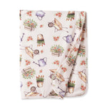 Petal Patch Stroller Blanket - Soft Bamboo Garden Throw - Scarf | Everetts Place