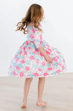 Mila & Rose ® Petal Perfection 3/4 Sleeve Pocket Twirl Dress - 
