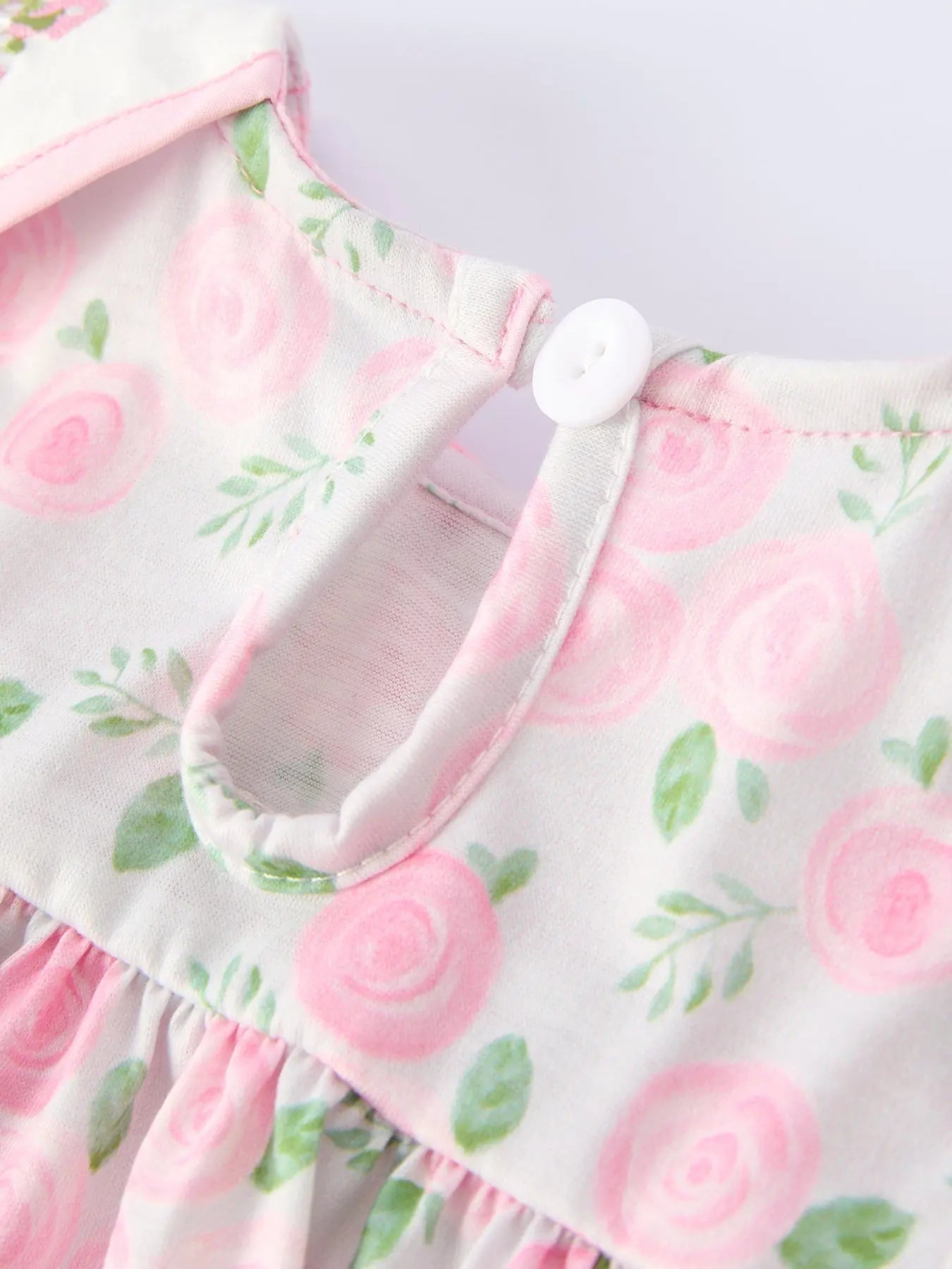 Floral Smocked Christening Bishop Baby Girl Bloomer Set Rylee Faith Designs 