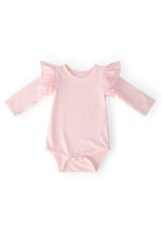 Petal Pink L/S Flutter Bodysuit - Baby & Toddler Clothing, Infant bodysuit, Clothing, Swimwear | Everetts Place