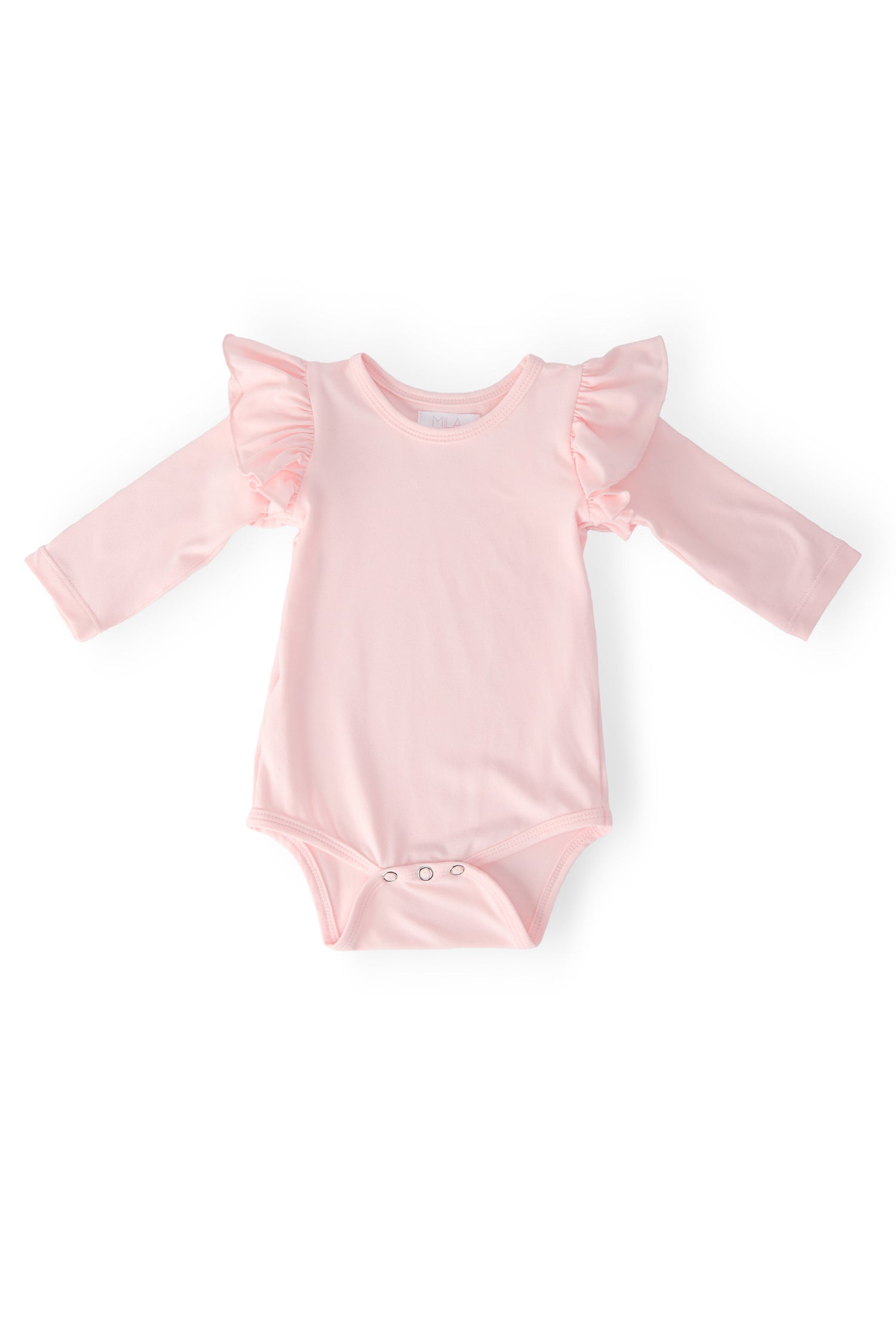 Petal Pink L/S Flutter Bodysuit - Baby & Toddler Clothing, Infant bodysuit, Clothing, Swimwear | Everetts Place