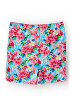 Petals in Paradise Twirl Shorts - Pink, Active Shorts, Boardshorts, Trunks, Bermuda shorts | Everetts Place