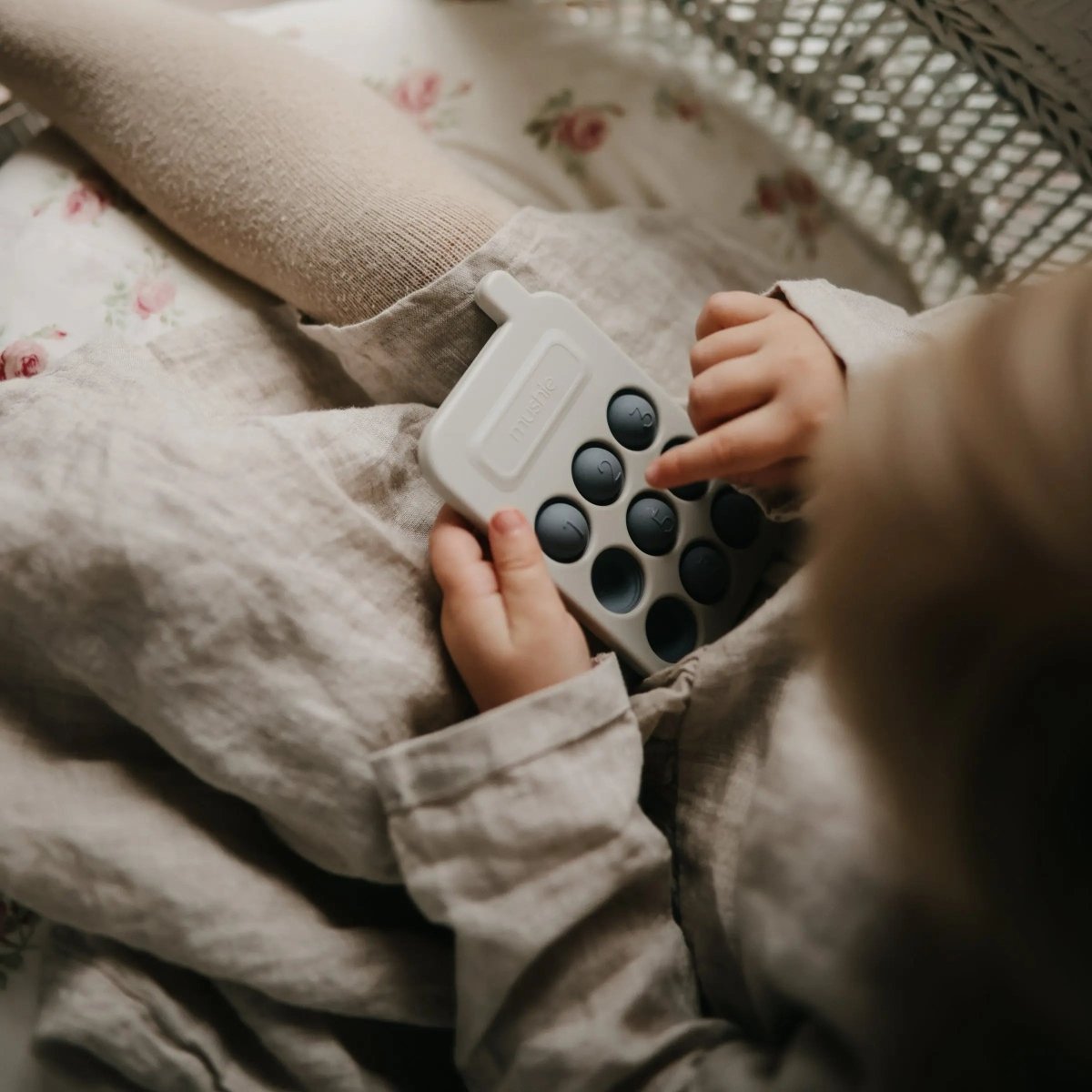 Mushie Phone Press Toy for Sensory Exploration and Fine Motor Skill Development - Everetts Place Boutique - 