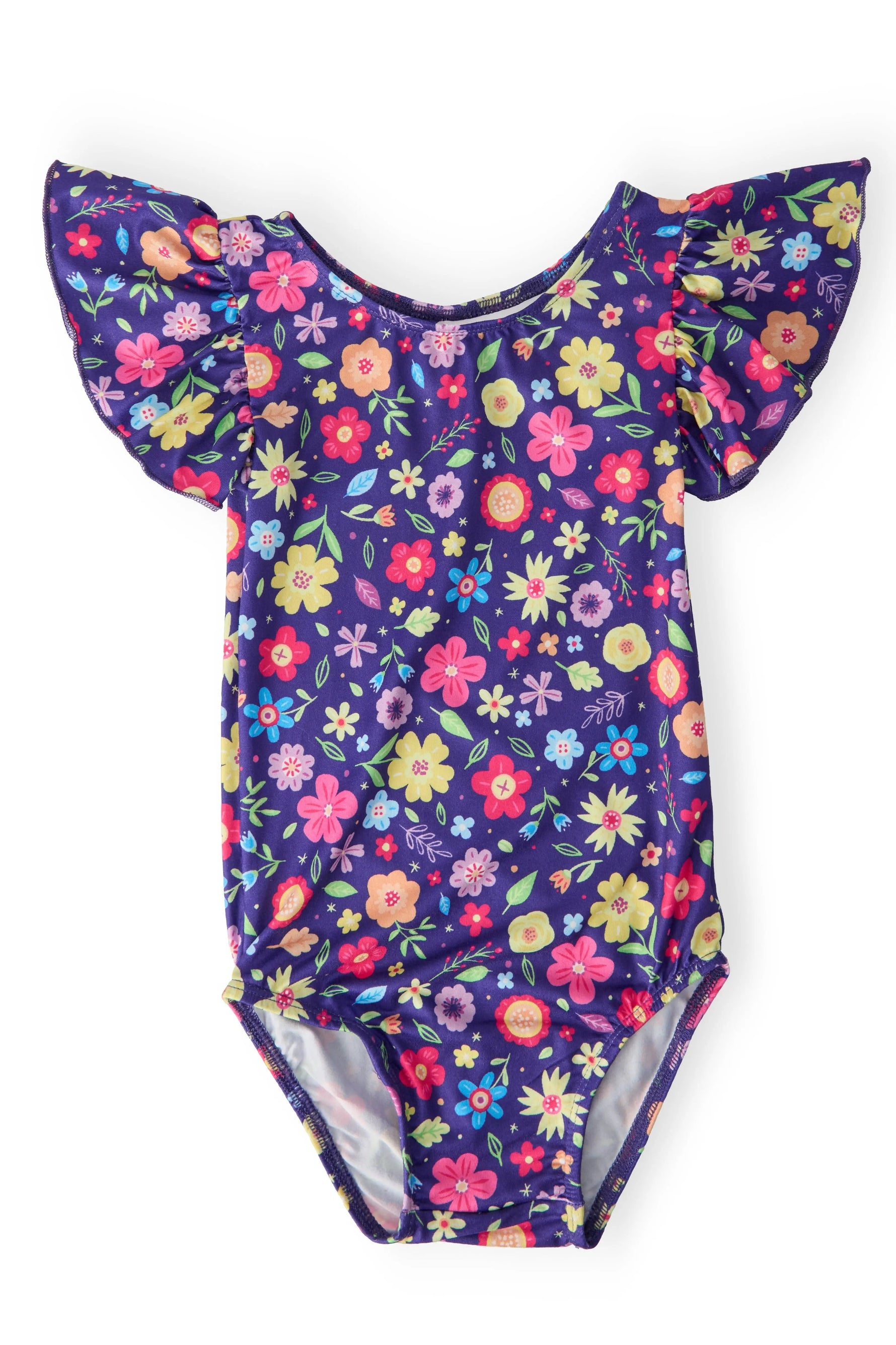 Mila & Rose ® Pick a Posy S/S Flutter Sleeve Leotard - 