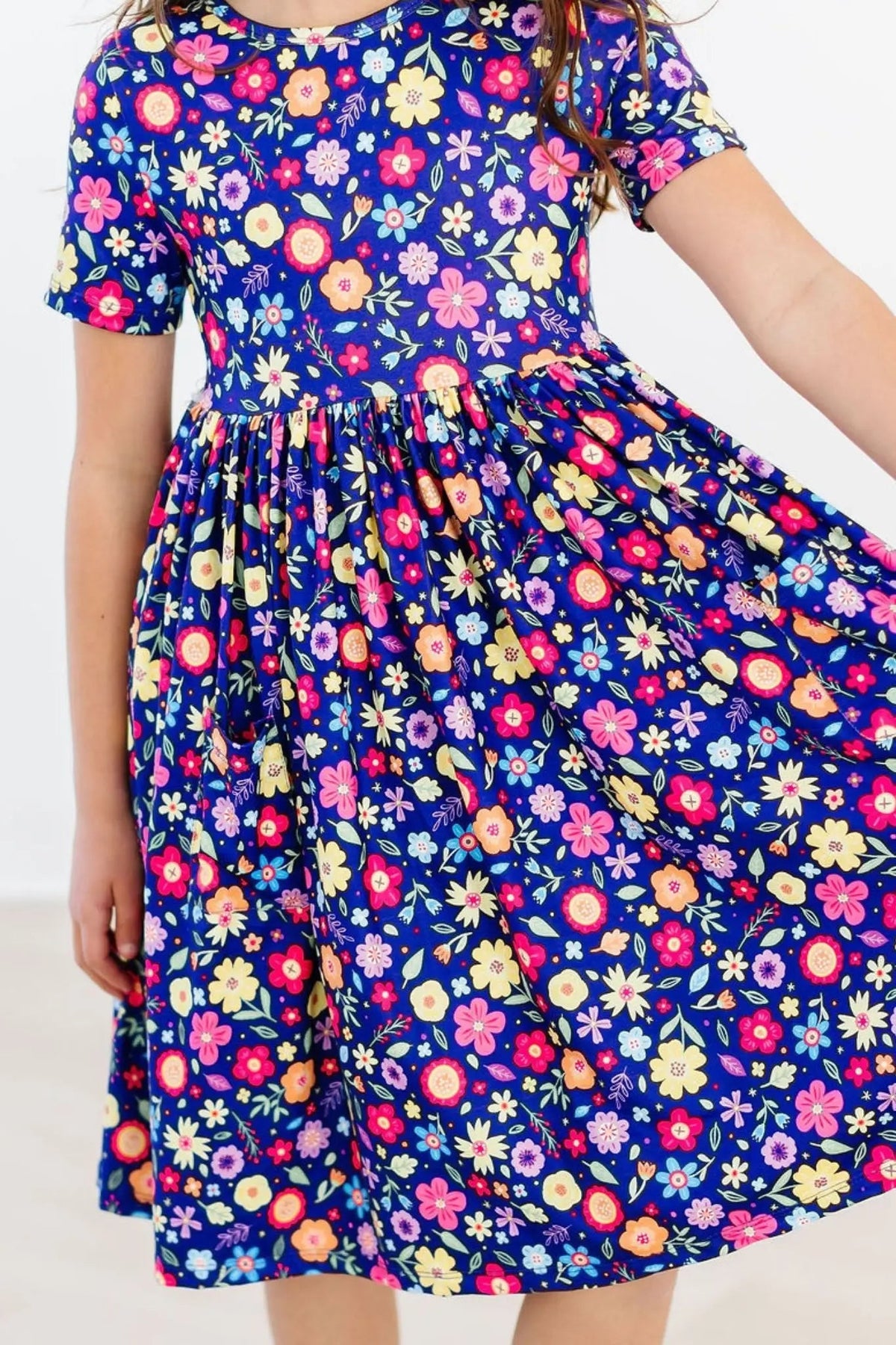 Mila & Rose ® Pick a Posy S/S Pocket Twirl Dress - 