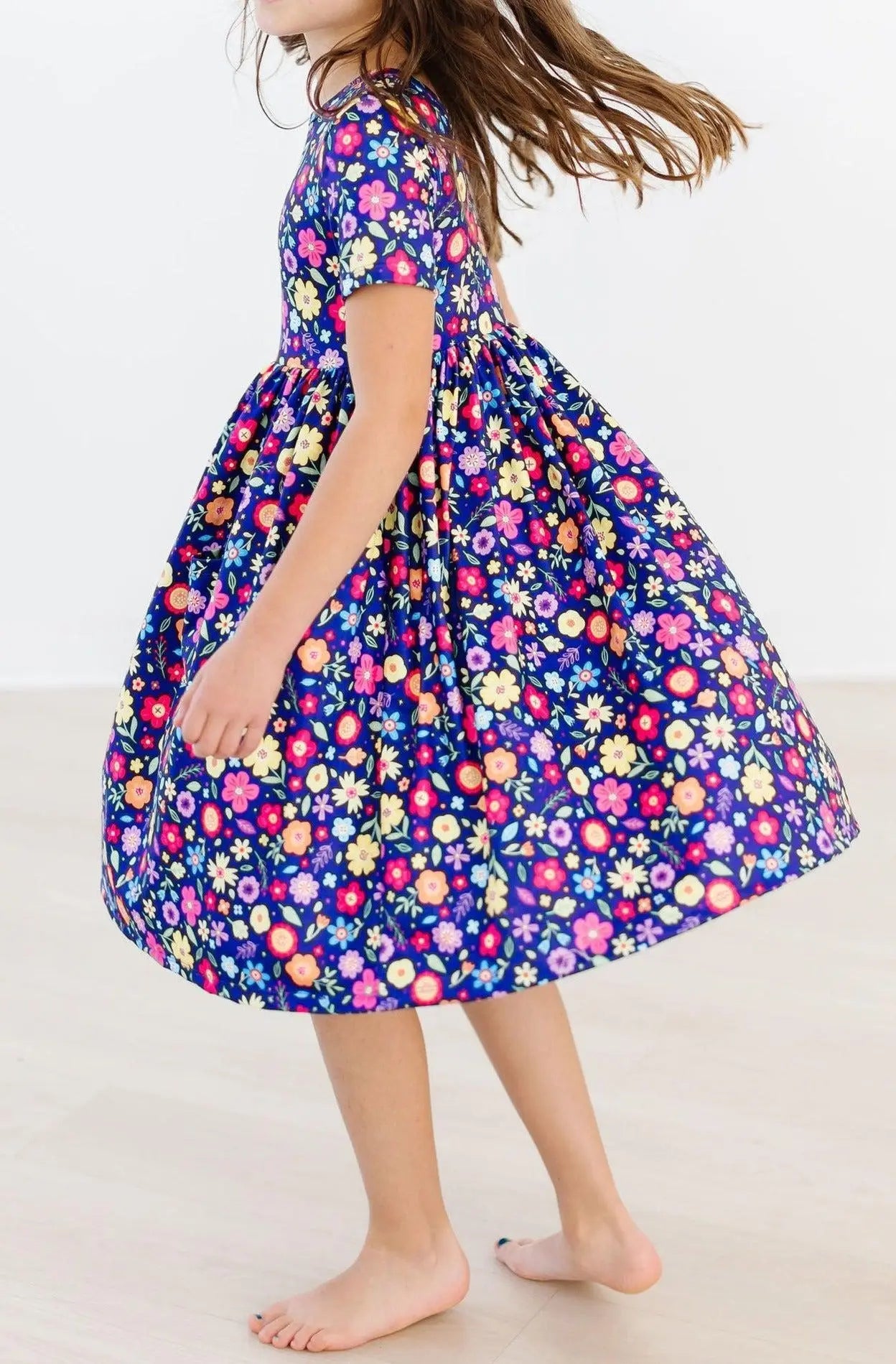 Mila & Rose ® Pick a Posy S/S Pocket Twirl Dress - 