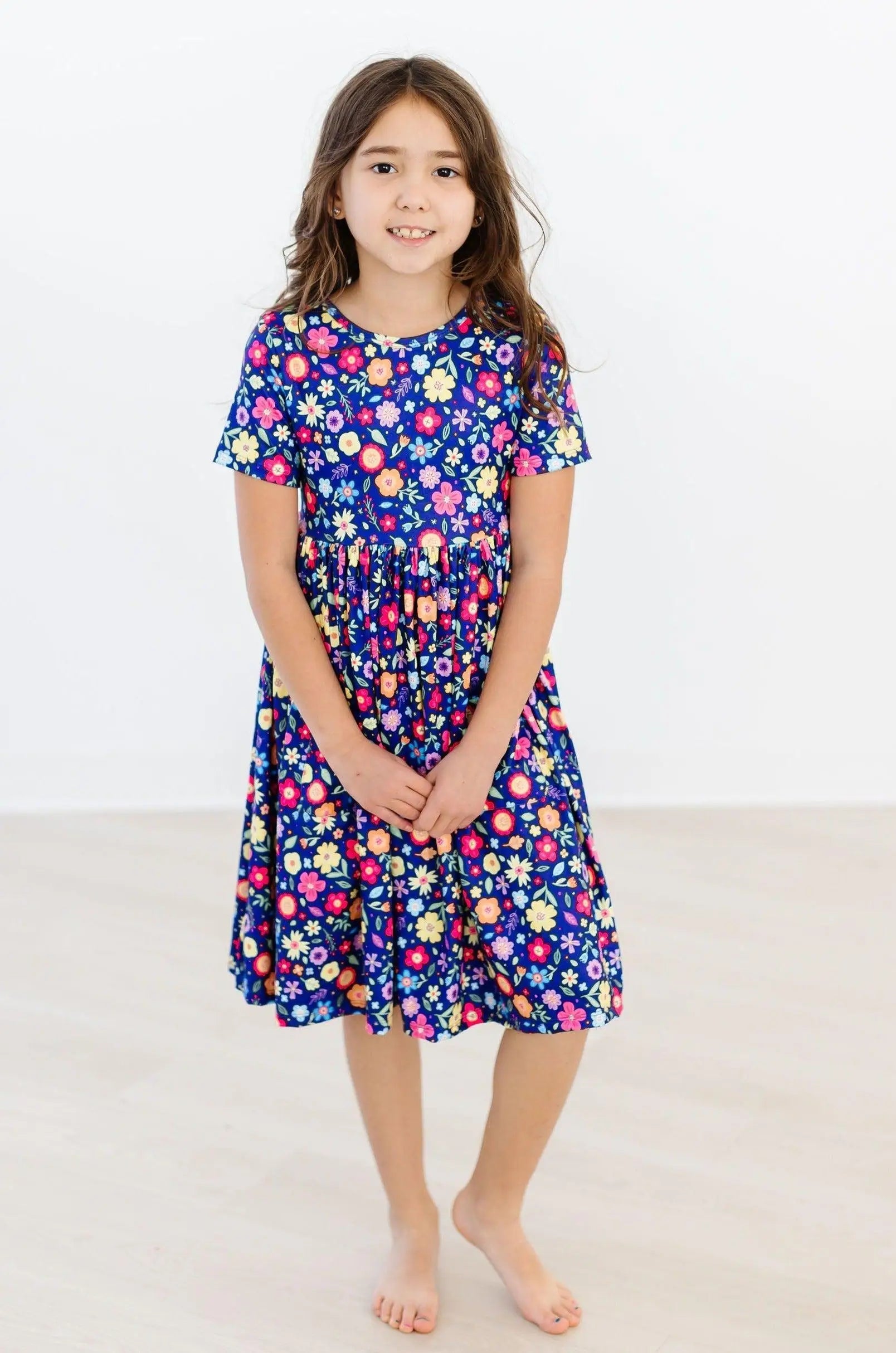 Mila & Rose ® Pick a Posy S/S Pocket Twirl Dress - 
