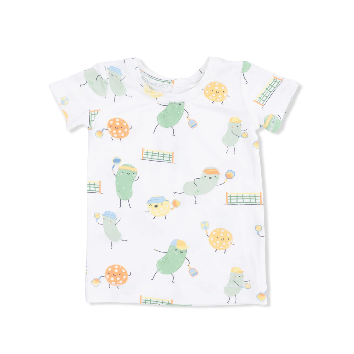 Angel Dear Pickles Playing Pickleball - Short Sleeve Loungewear Set - 