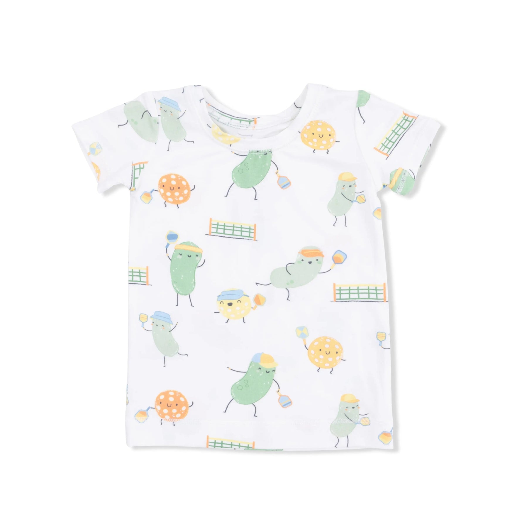 Angel Dear Pickles Playing Pickleball - Short Sleeve Loungewear Set - 