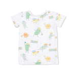 Angel Dear Pickles Playing Pickleball - Short Sleeve Loungewear Set - 