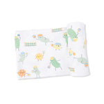 Angel Dear Pickles Playing Pickleball - Swaddle Blanket - 