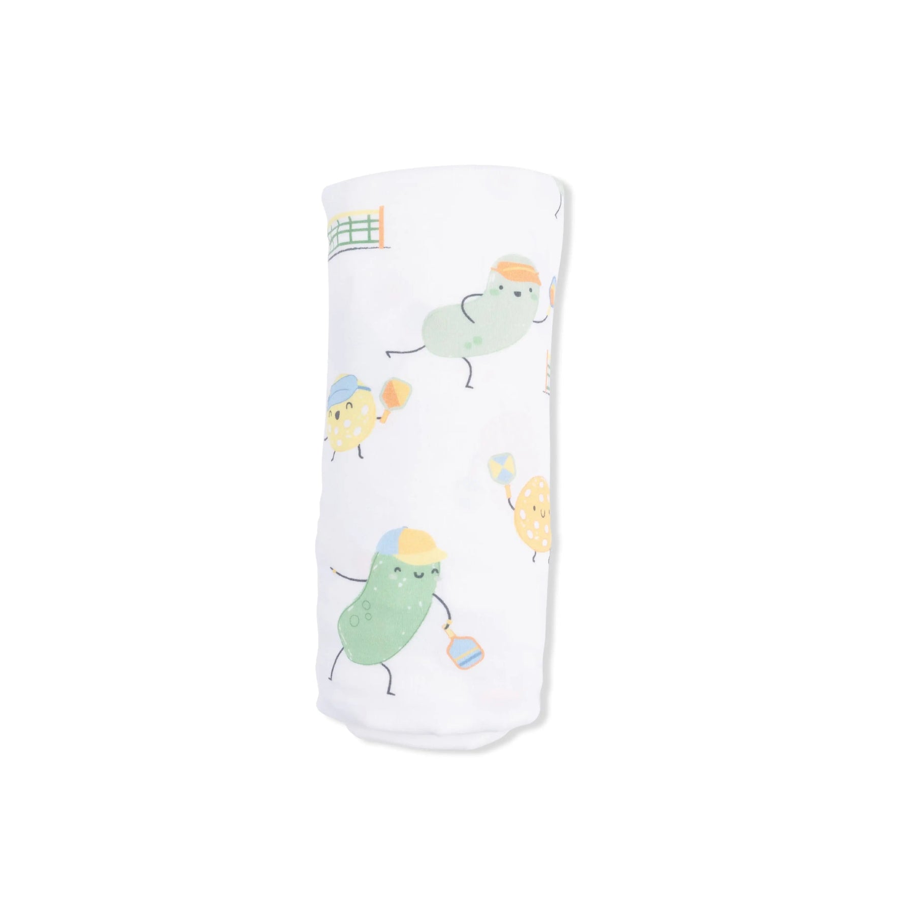 Angel Dear Pickles Playing Pickleball - Swaddle Blanket - 