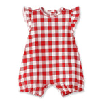 Tesa Babe Picnic Plaid Soft Bamboo Bubble Romper for Baby GirlsEveretts Place