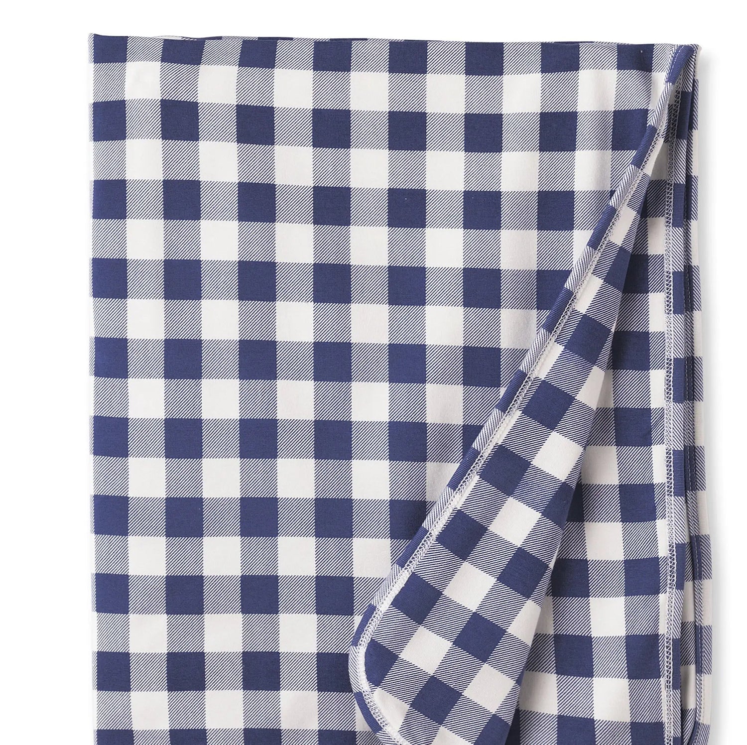 Tesa Babe Picnic Plaid/Blue Soft Bamboo Stroller Blanket for Baby - 