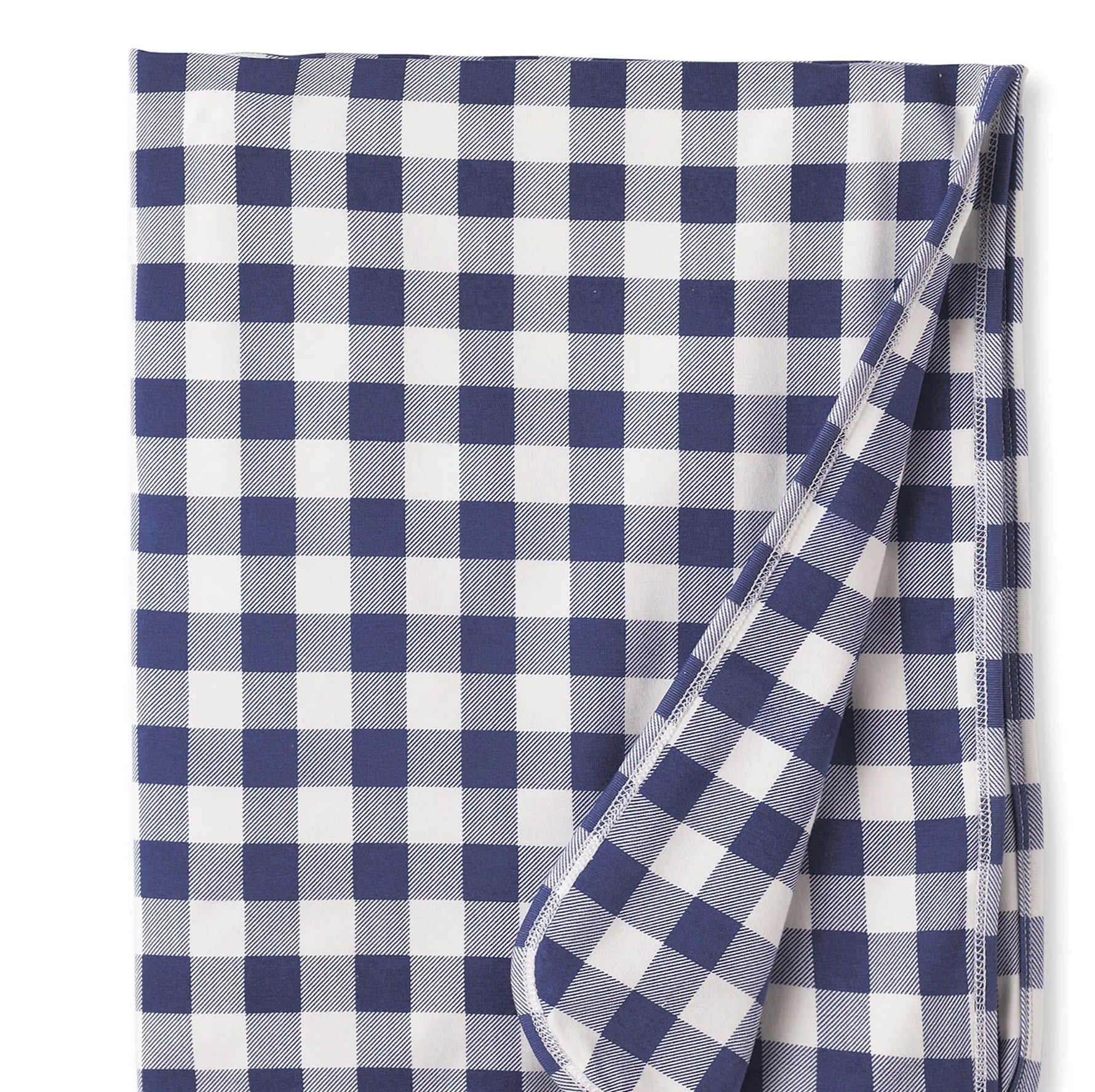 Tesa Babe Picnic Plaid/Blue Soft Bamboo Stroller Blanket for Baby - 
