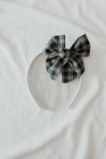 Little Mae & Co Pine Bow Headbands For Baby Girls With Cream Nylon Band - Everetts Place Boutique - 