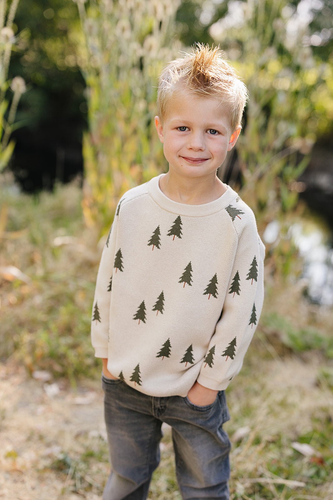 Mebie Baby Pines Knit Sweater for Baby and Toddler Size 0 to 7Y Cozy Knit - 