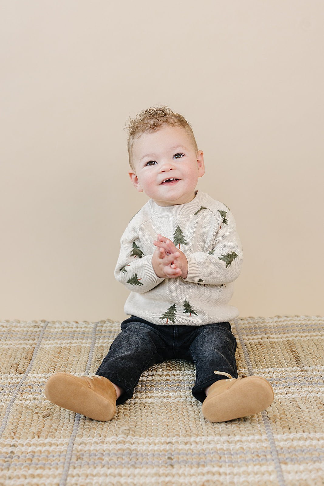 Mebie Baby Pines Knit Sweater for Baby and Toddler Size 0 to 7Y Cozy Knit - 