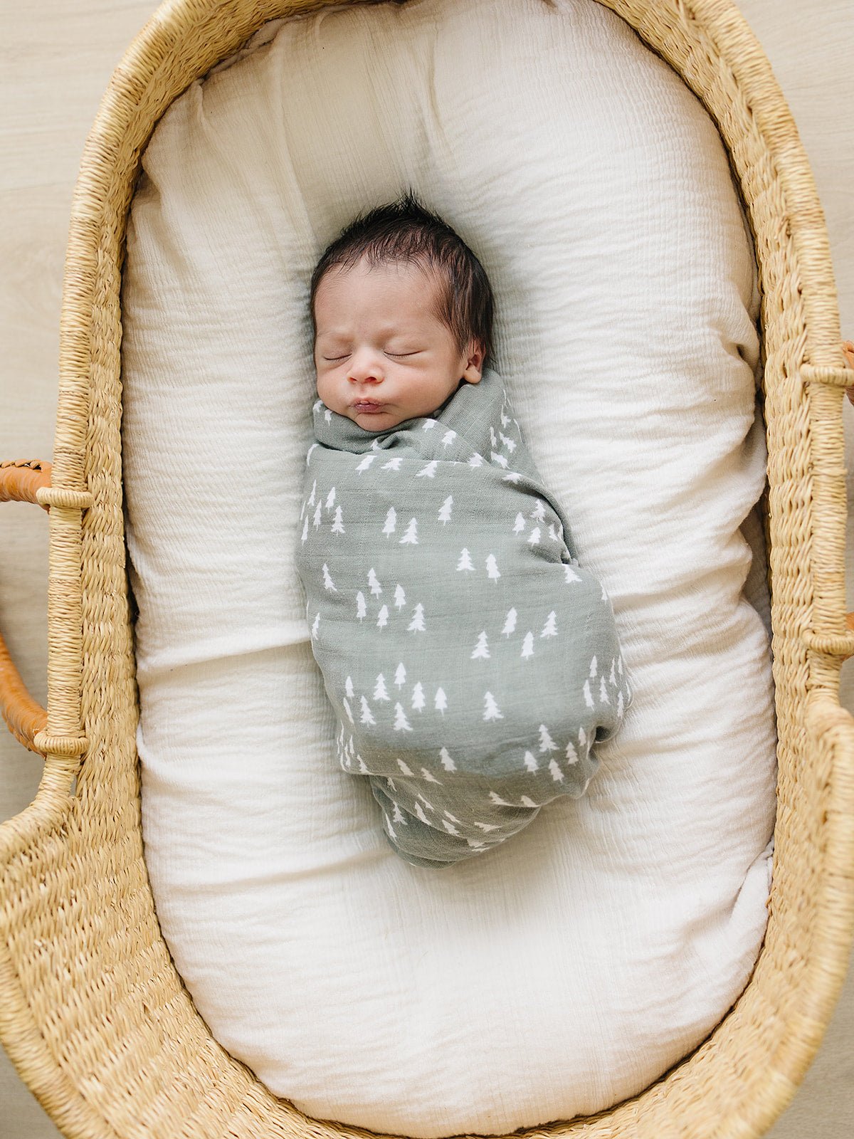 Mebie Baby Pines Muslin Swaddle Blanket - 