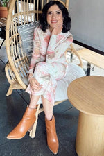 PinkBlush Pink Abstract Printed Mesh Overlay Maxi DressEveretts Place