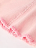 Rylee Faith Designs Pink Bell Bottom Jeans with Frayed Hem and Cargo Pockets - Everetts Place Boutique - 