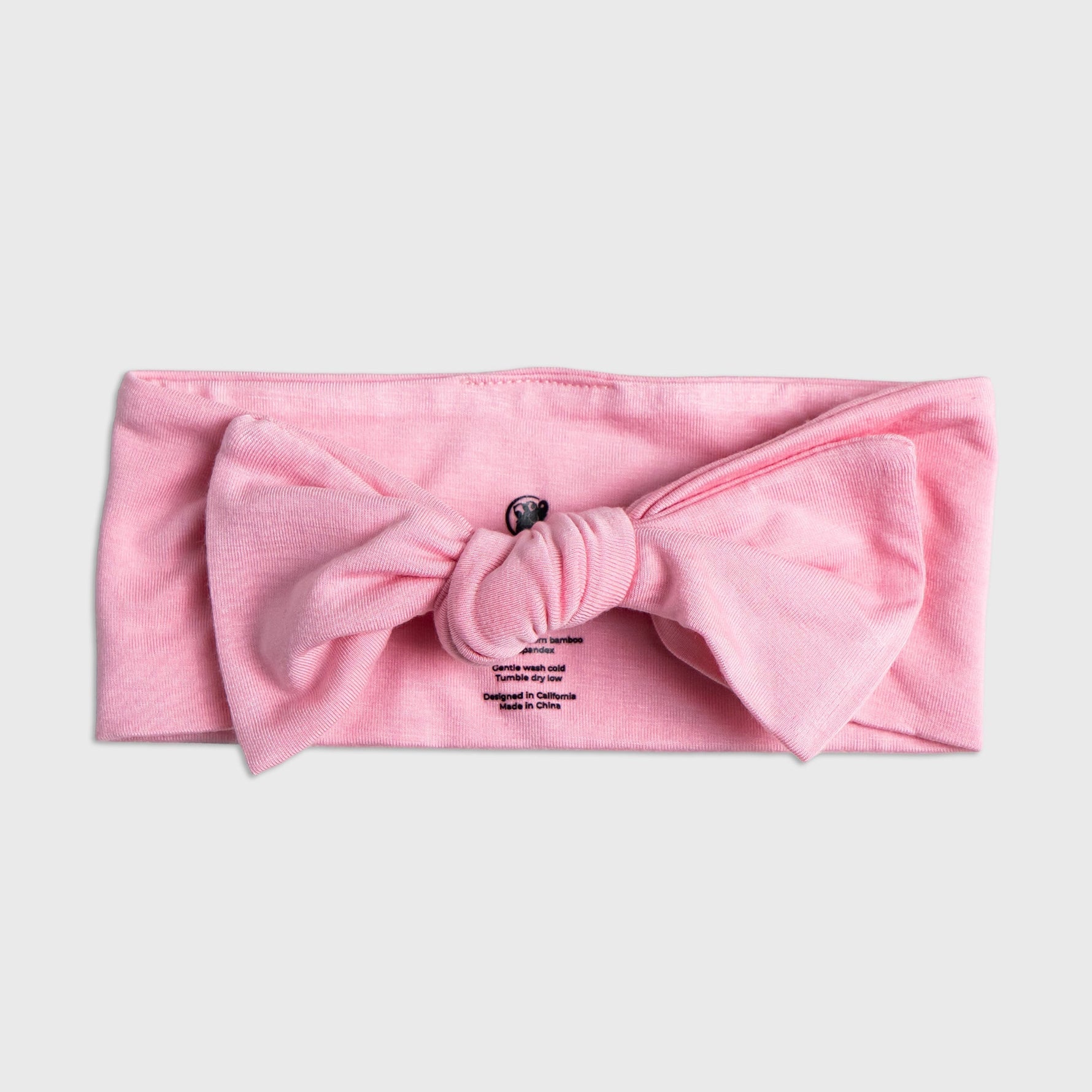 Bam & Stitch Pink Blossom Bamboo Bow Headband | Soft Baby Accessory - 