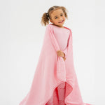 Bam & Stitch Pink Blossom Bamboo Kids Blanket | Soft Pastel Quilt - 