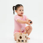 Bam & Stitch Pink Blossom Short Sleeve Pajamas - 