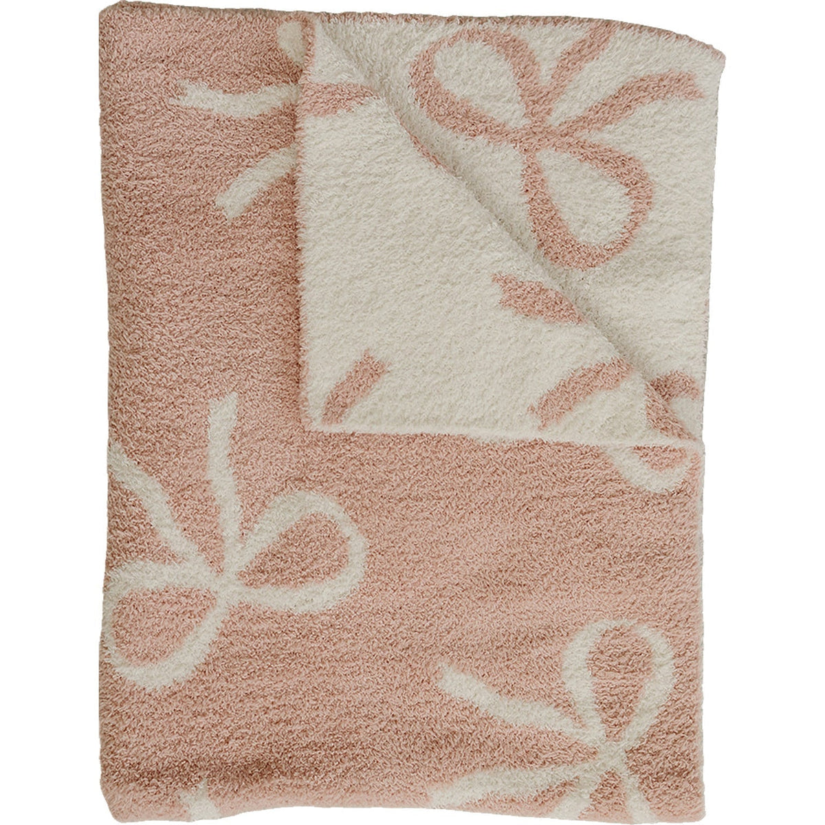 Pink Bow Plush Blanket - Linens, Towel, Scarf | Everetts Place