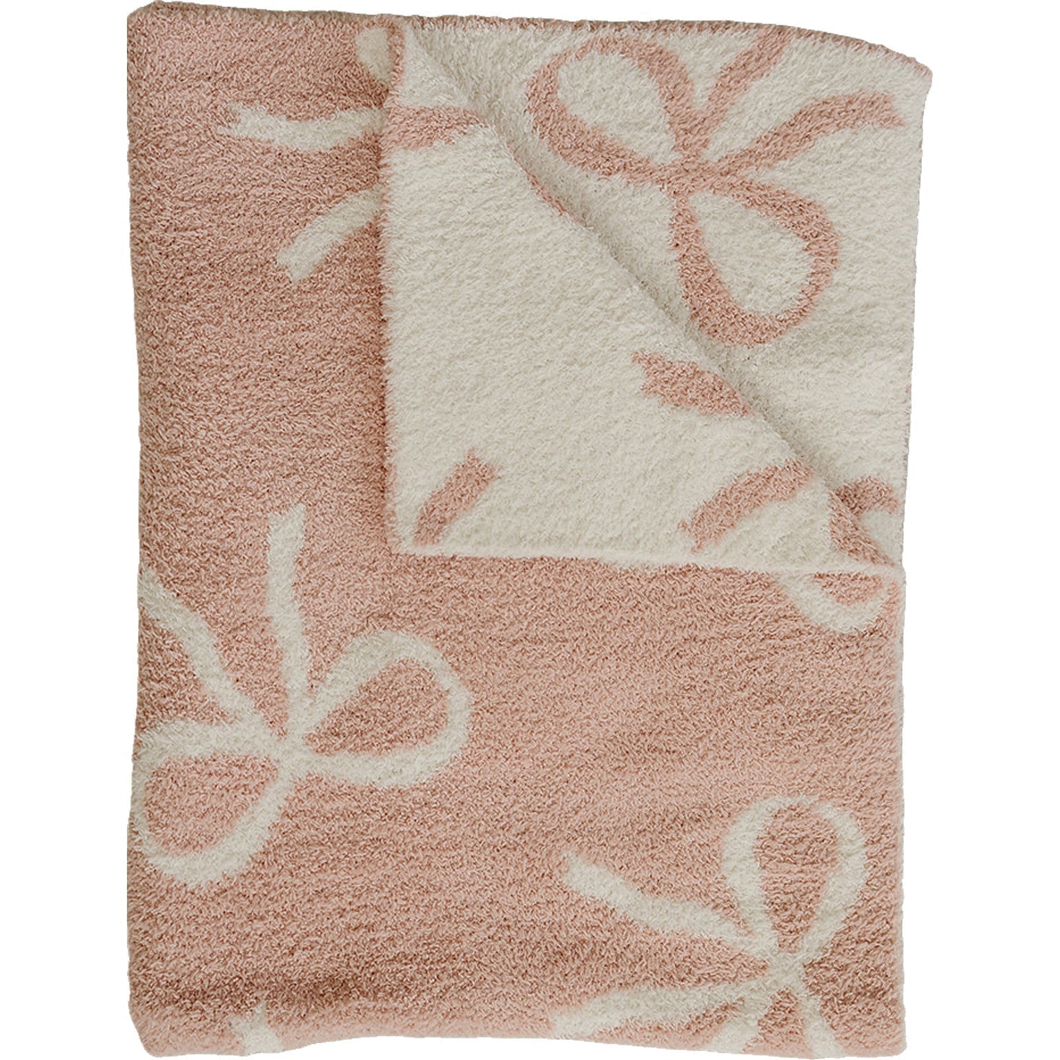 Pink Bow Plush Blanket - Linens, Towel, Scarf | Everetts Place